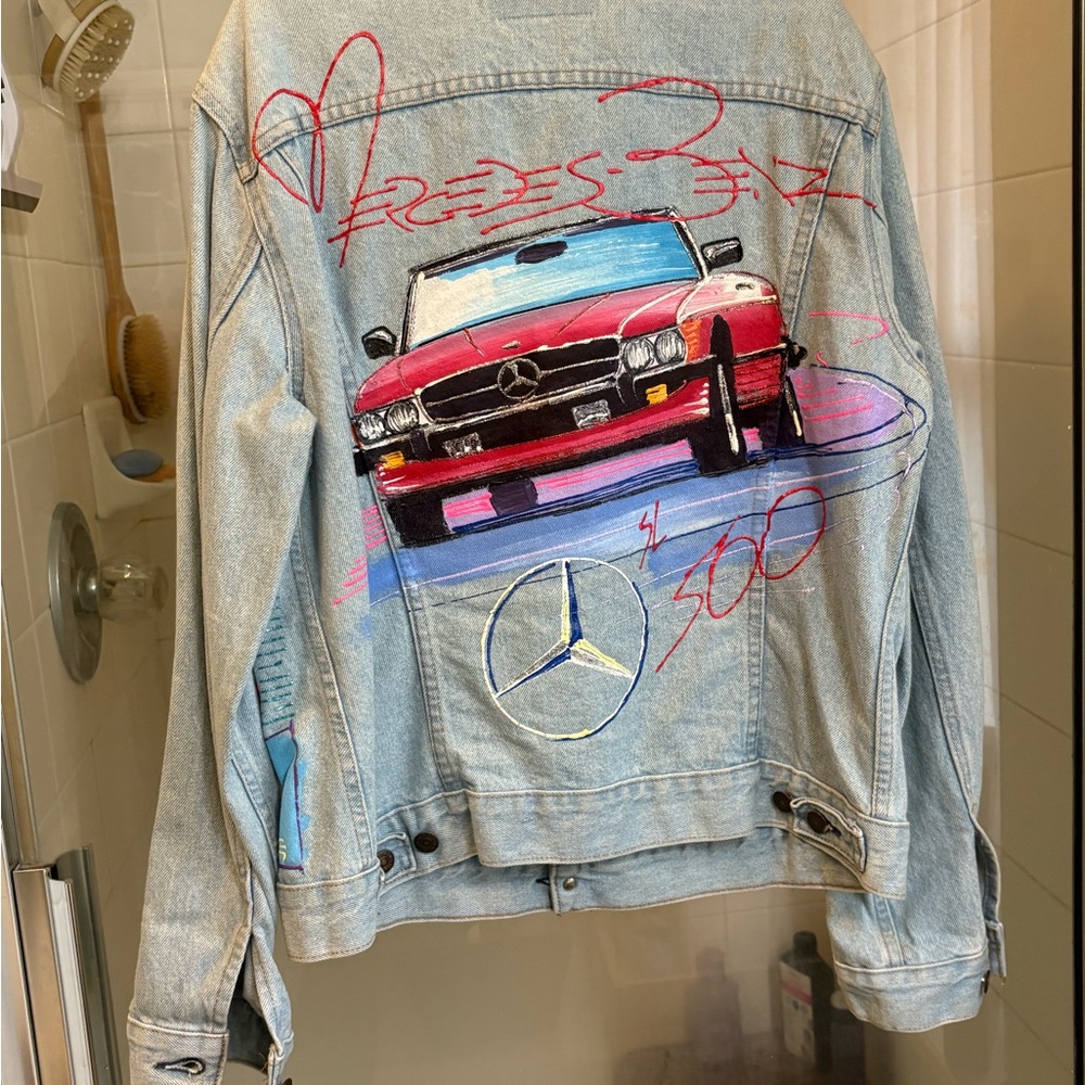 VINTAGE Sportdeco Mercedes Benz Jean Jacket